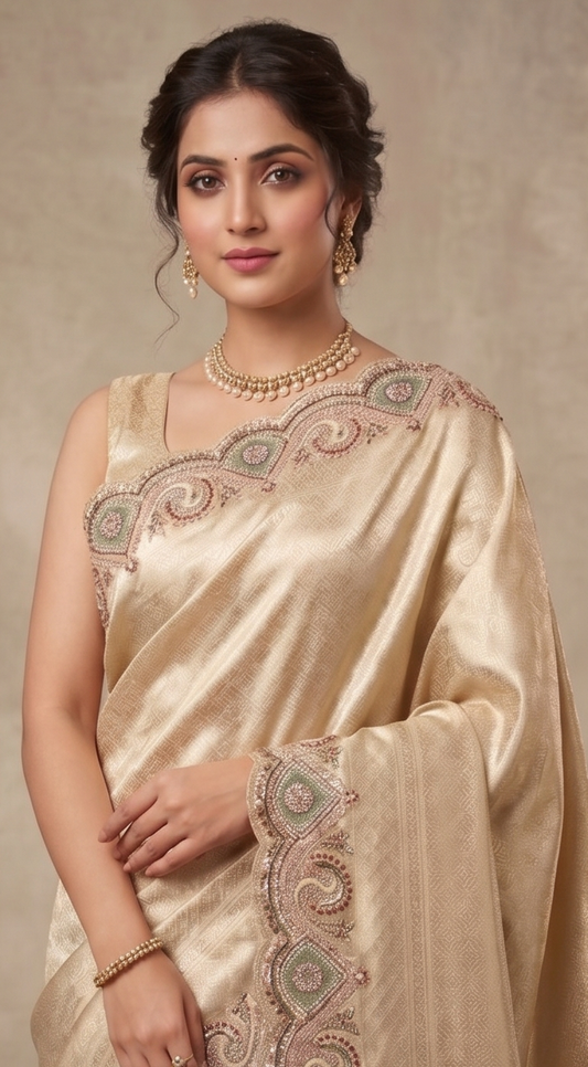 Golden Aura Tissue Silk