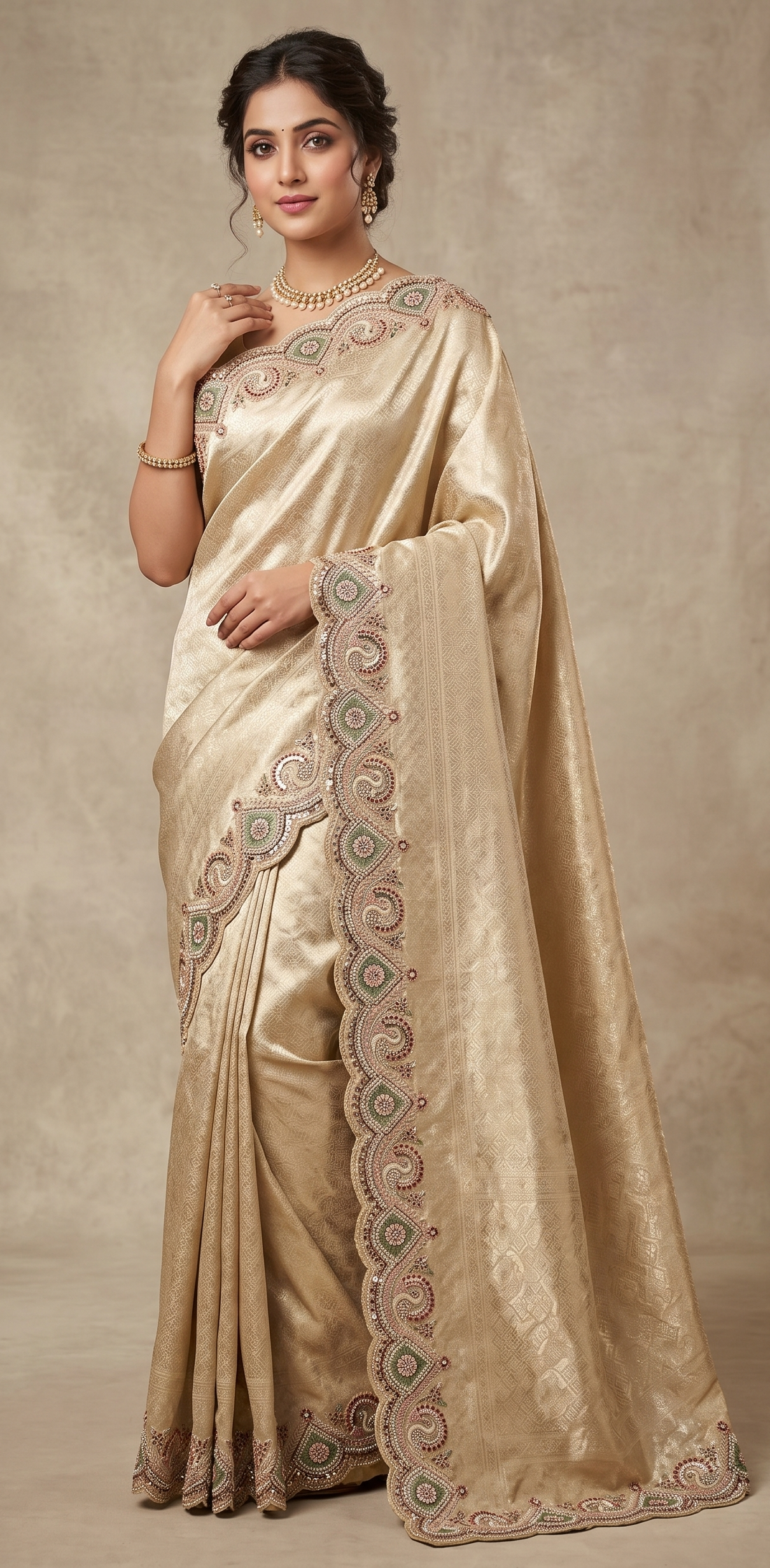 Golden Aura Tissue Silk