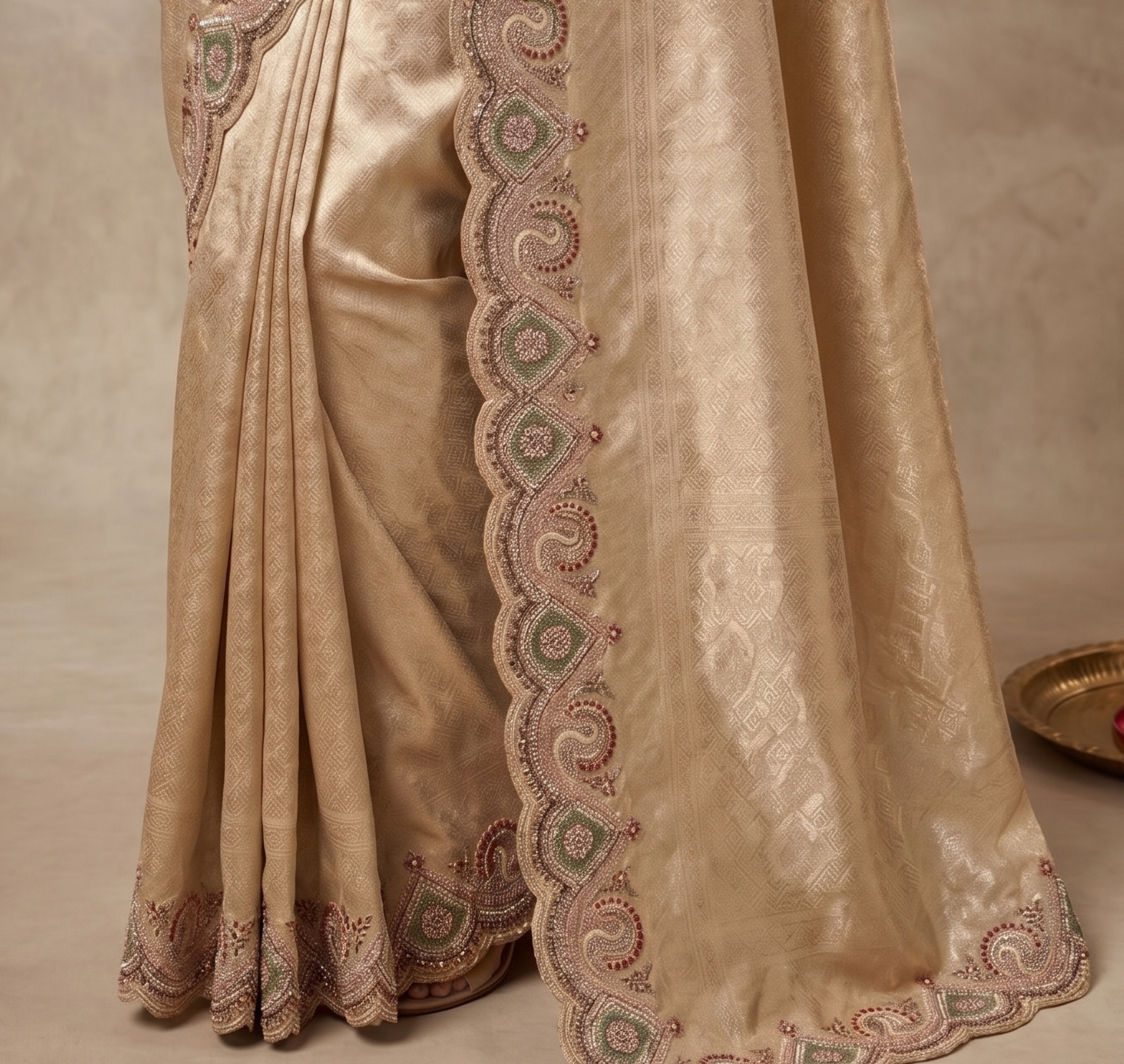 Golden Aura Tissue Silk